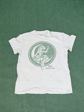 Miller High Life Beer Logo White T Shirt Sz Large